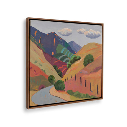 [Color:Walnut], Picture of the corner of the art
