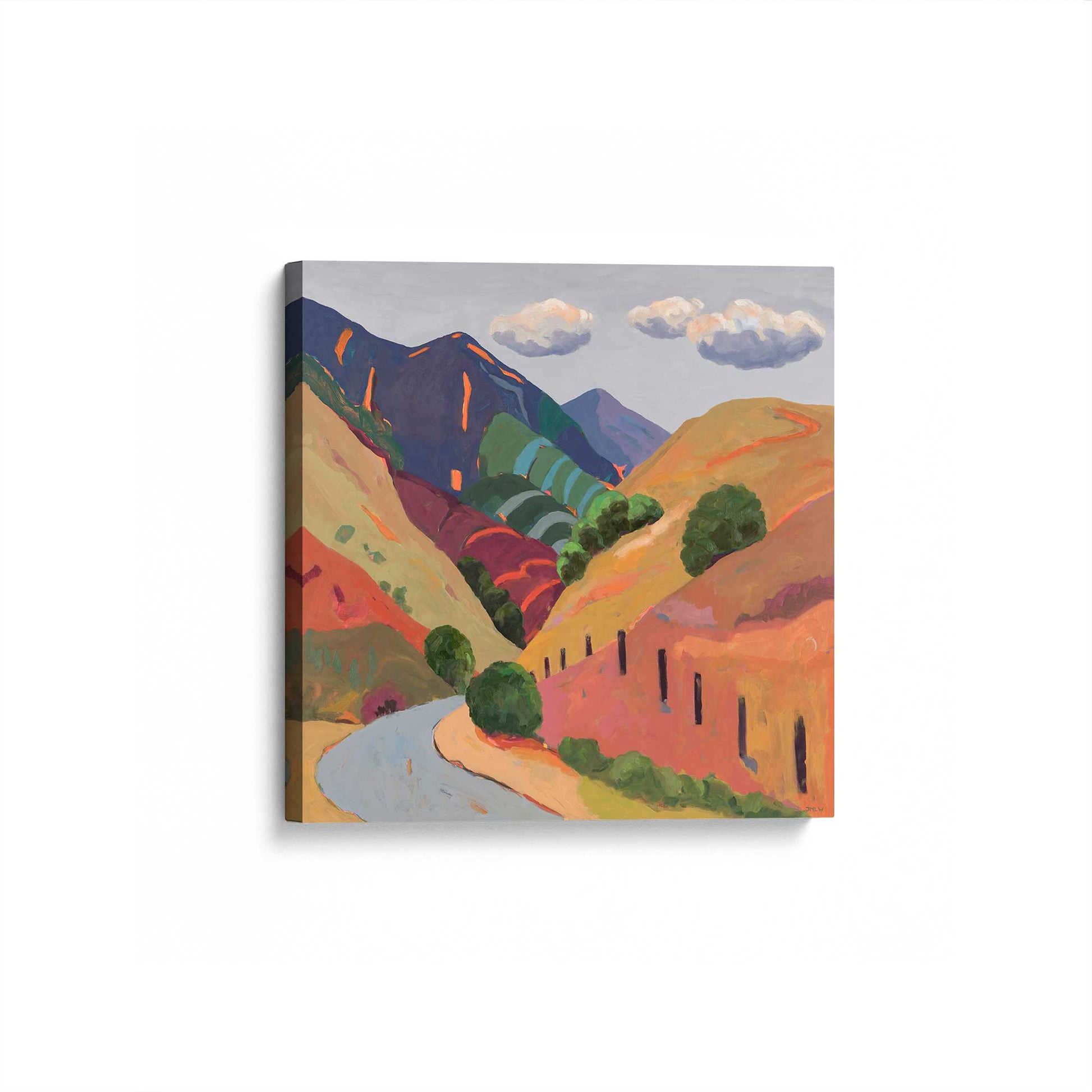 [Color:Stretched Canvas], Picture of art at an angle