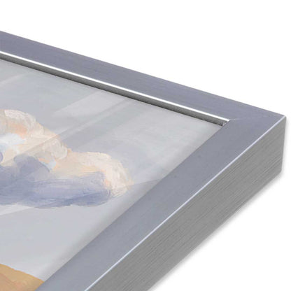 [Color:Polished Chrome], Picture of art in a Polished Chrome frame at an angle