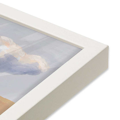 [Color:Opaque White], Picture of art in a Opaque White frame at an angle