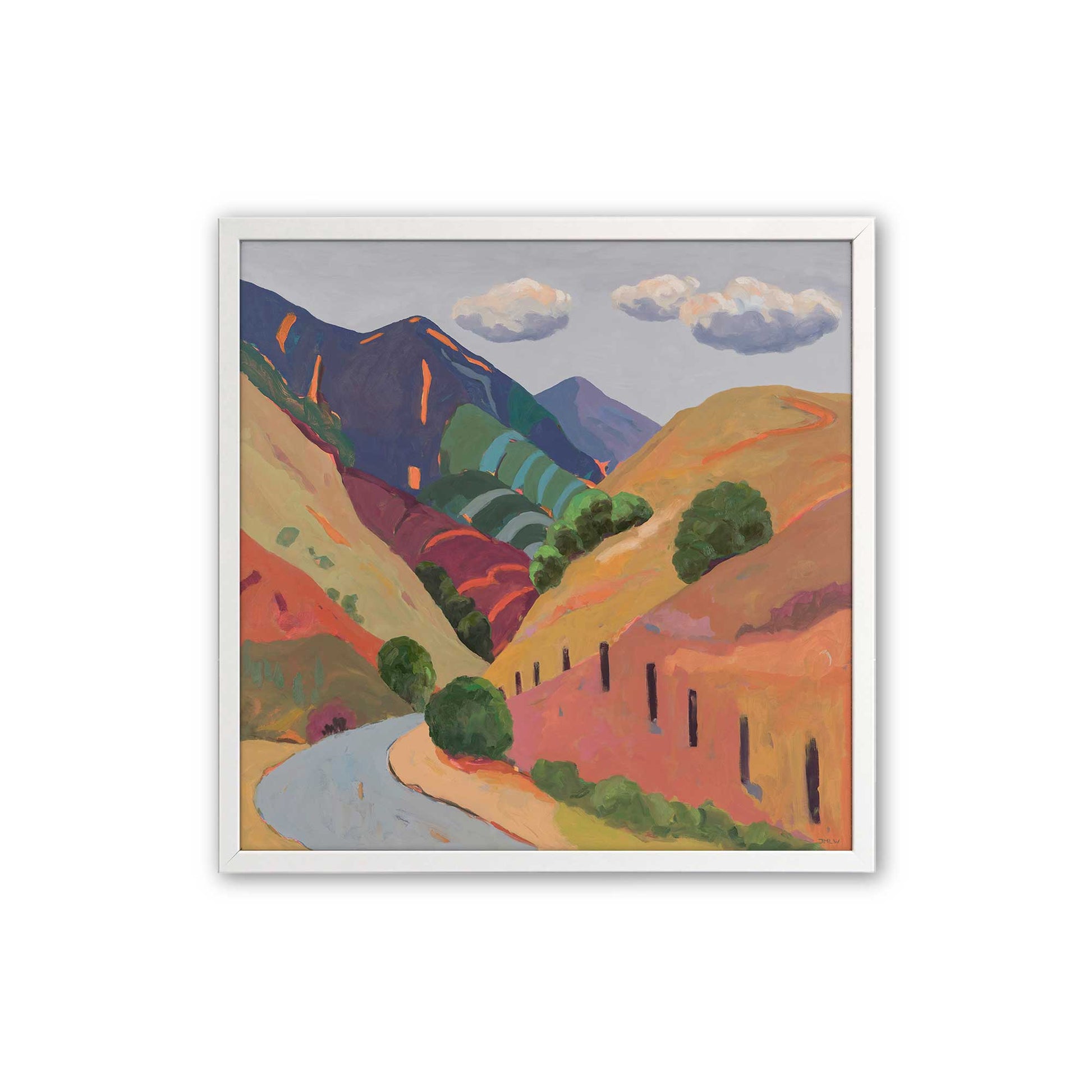 [Color:Opaque White], Picture of art in a Opaque White frame