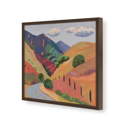 [Color:Espresso], Picture of art in a Espresso frame of the corner