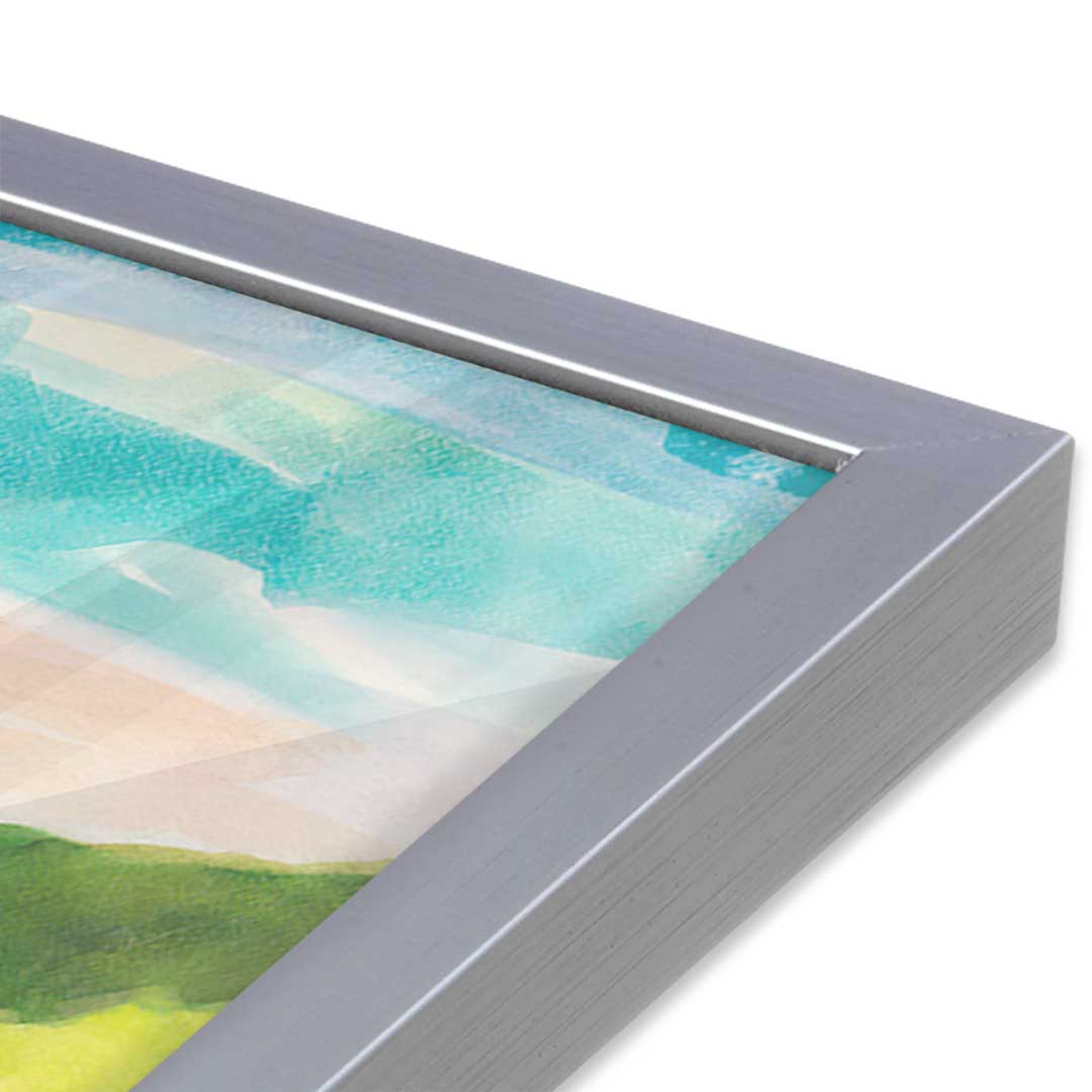 [Color:Polished Chrome], Picture of art in a Polished Chrome frame at an angle