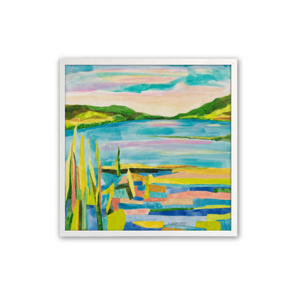 [Color:Opaque White], Picture of art in a Opaque White frame