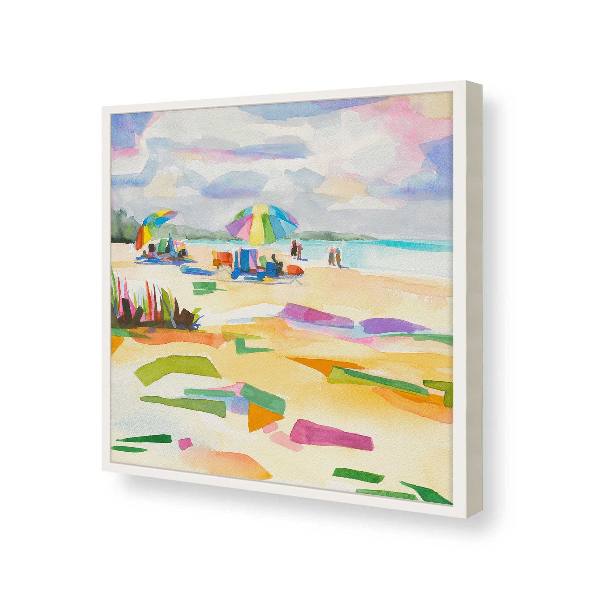 [Color:Opaque White], Picture of art in a Opaque White frame of the corner