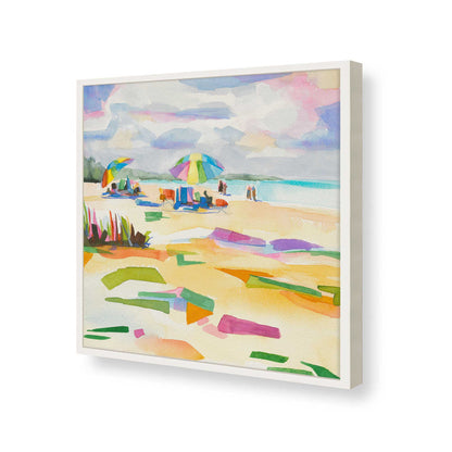 [Color:Opaque White], Picture of art in a Opaque White frame of the corner