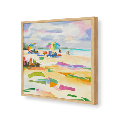 [Color:American Maple], Picture of art in a American Maple frame of the corner
