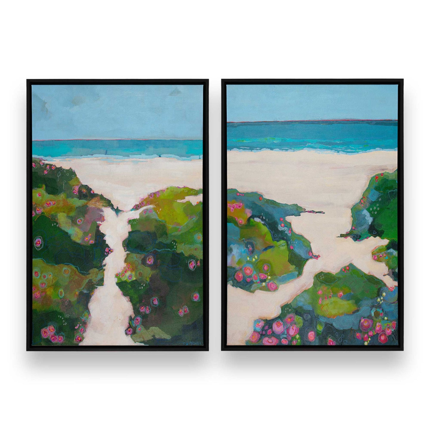 [Color:Satin Black], Picture of art in a Satin Black frame