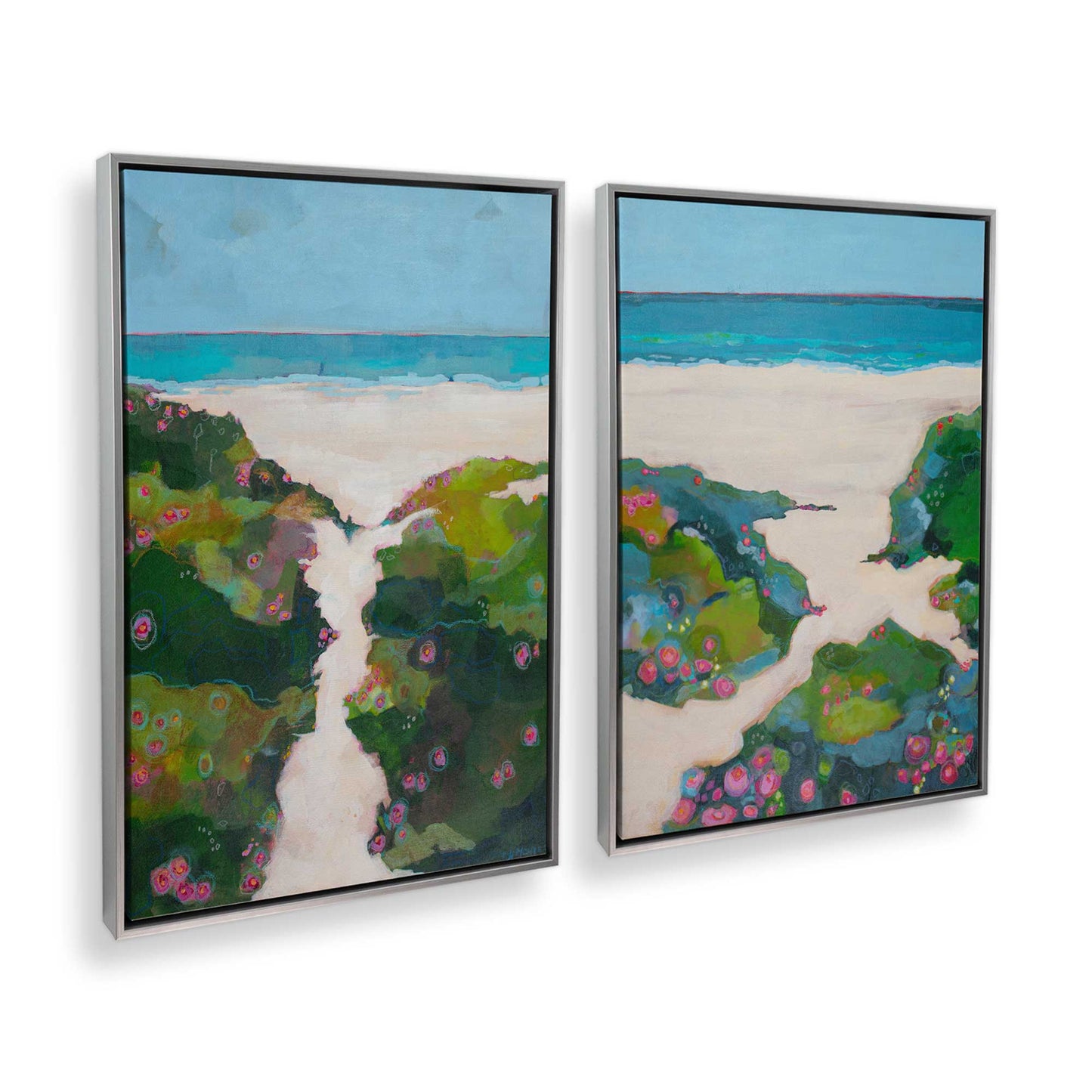 [Color:Polished Chrome], Picture of art in a Polished Chrome frame at an angle