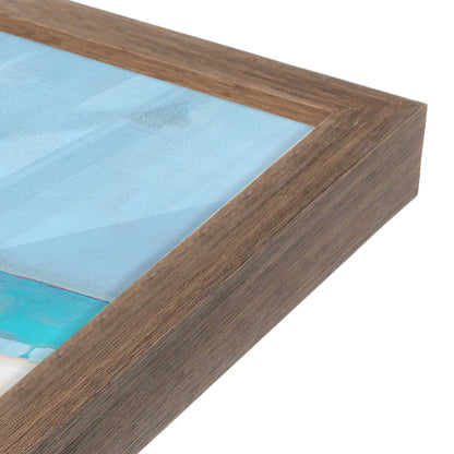 [Color:Walnut], Picture of art in a Walnut frame of the corner
