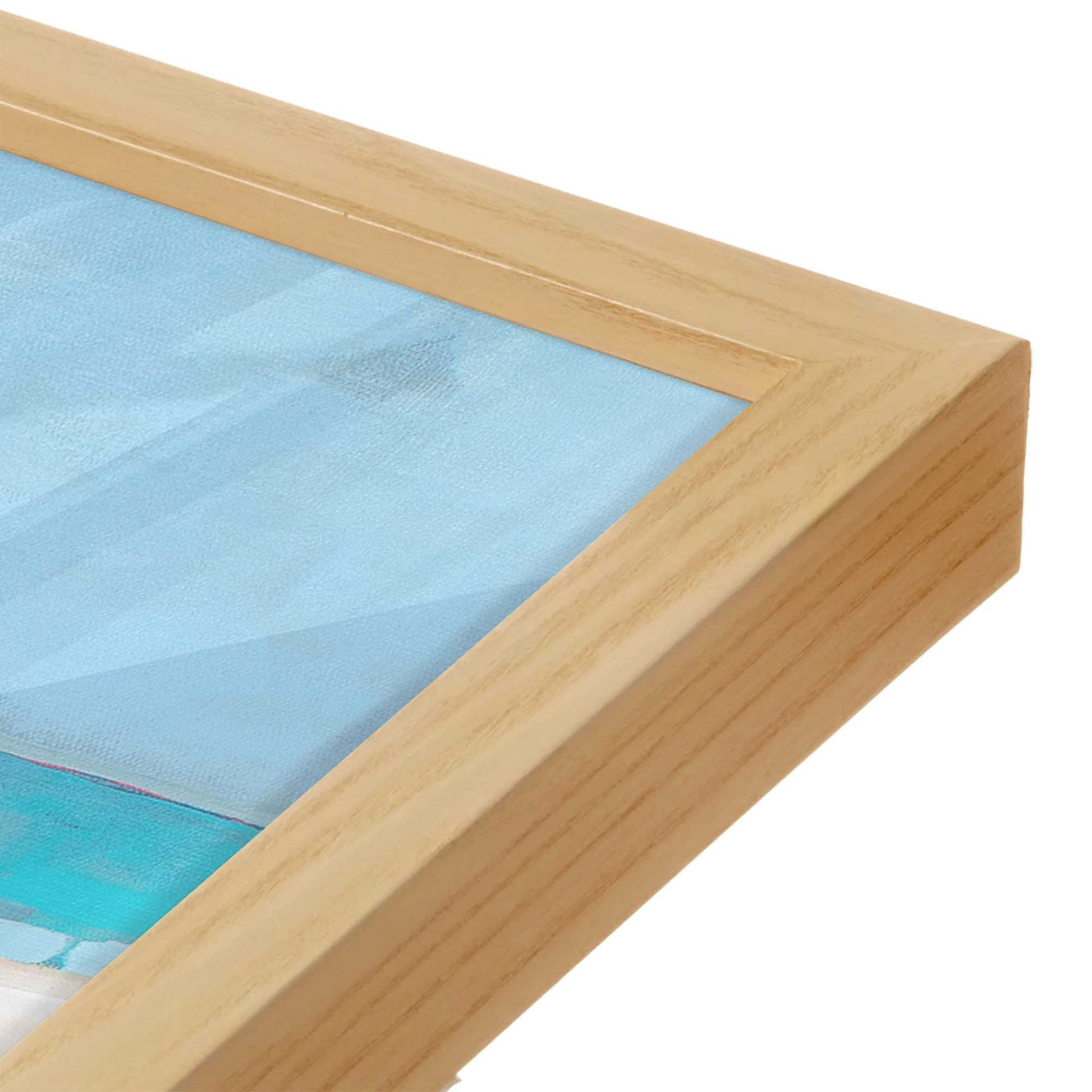 [Color:American Maple], Picture of art in a American Maple frame of the corner