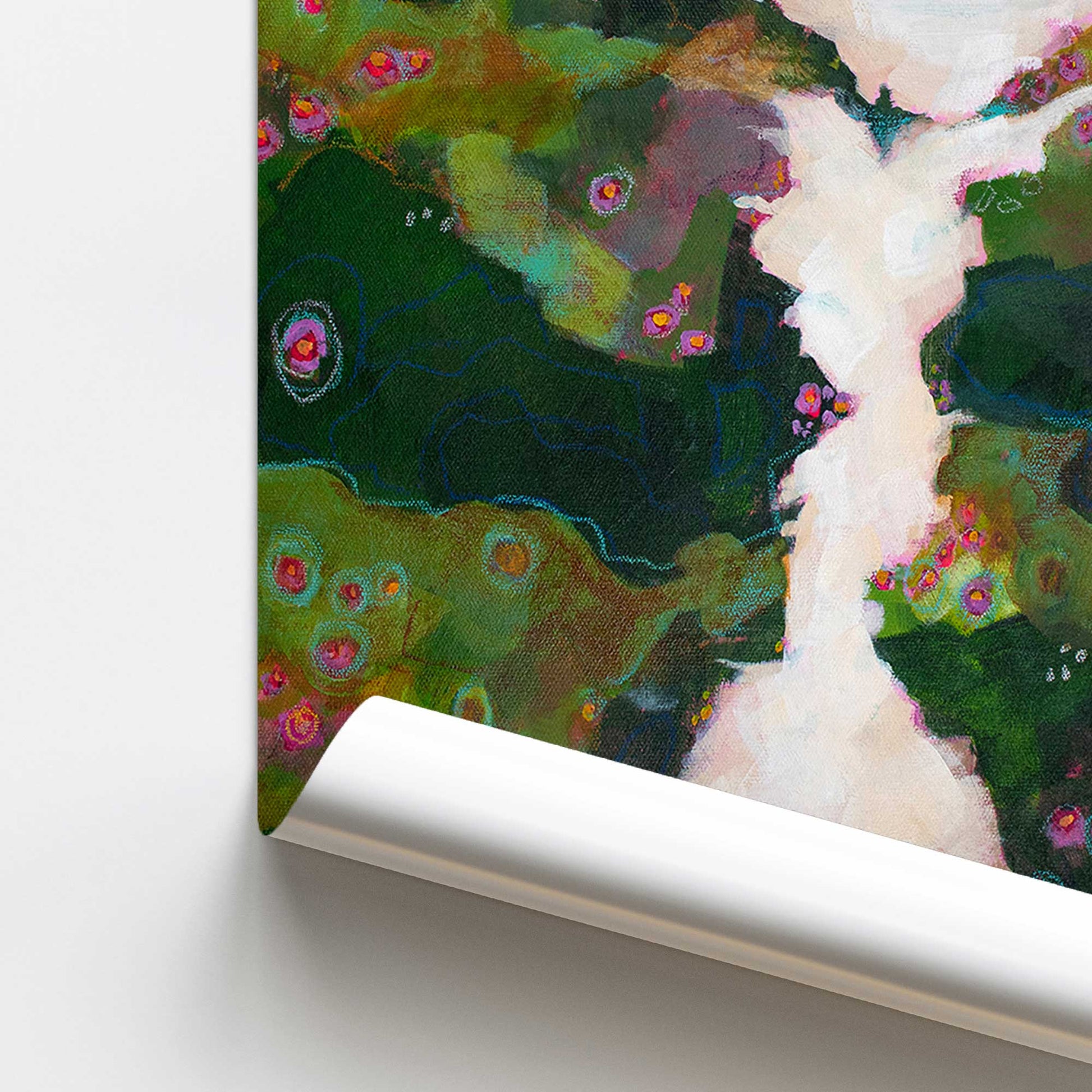 [color:Rolled Print], Picture of close up of art