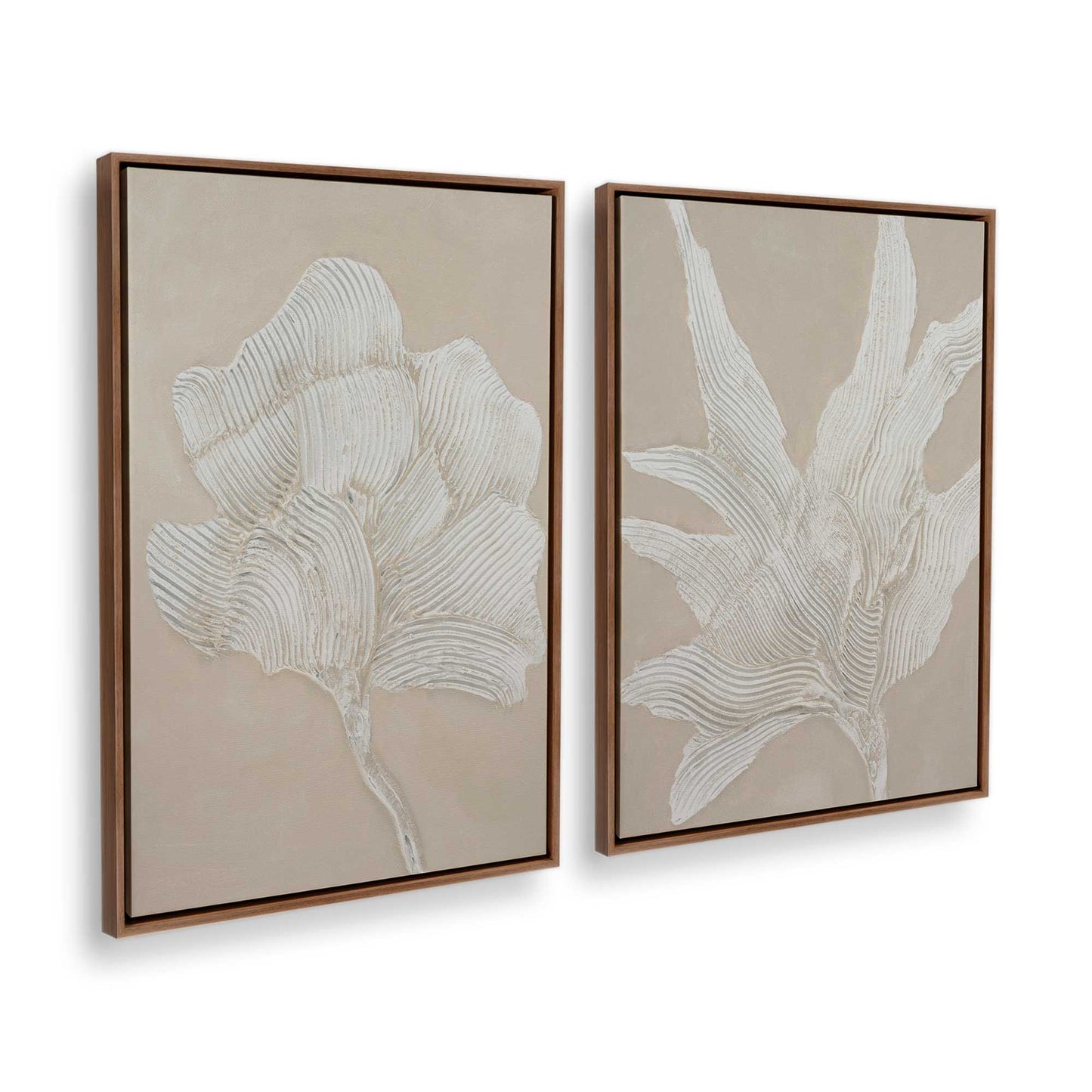 [Color:Walnut], Picture of art in a Walnut frame at an angle