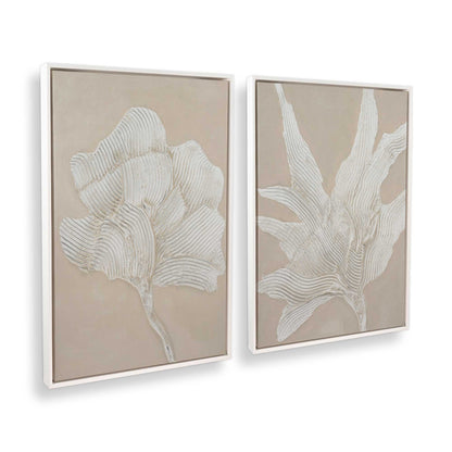 [Color:Opaque White], Picture of art in a White frame at an angle