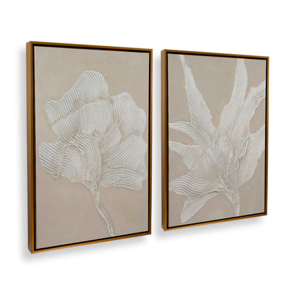 [Color:Polished Gold], Picture of art in a Polished Gold frame at an angle