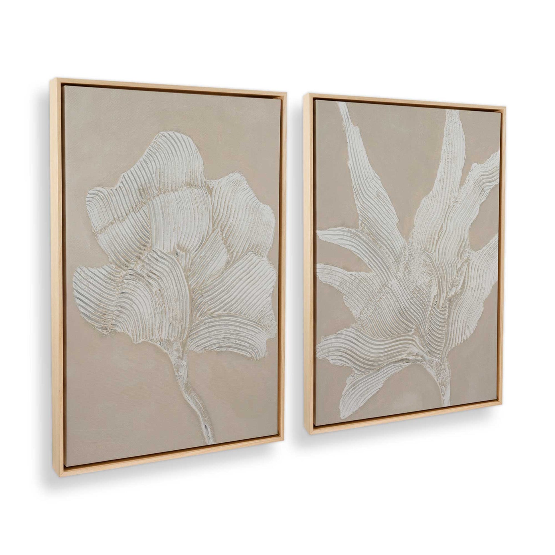 [Color:American Maple], Picture of art in a American Maple frame at an angle
