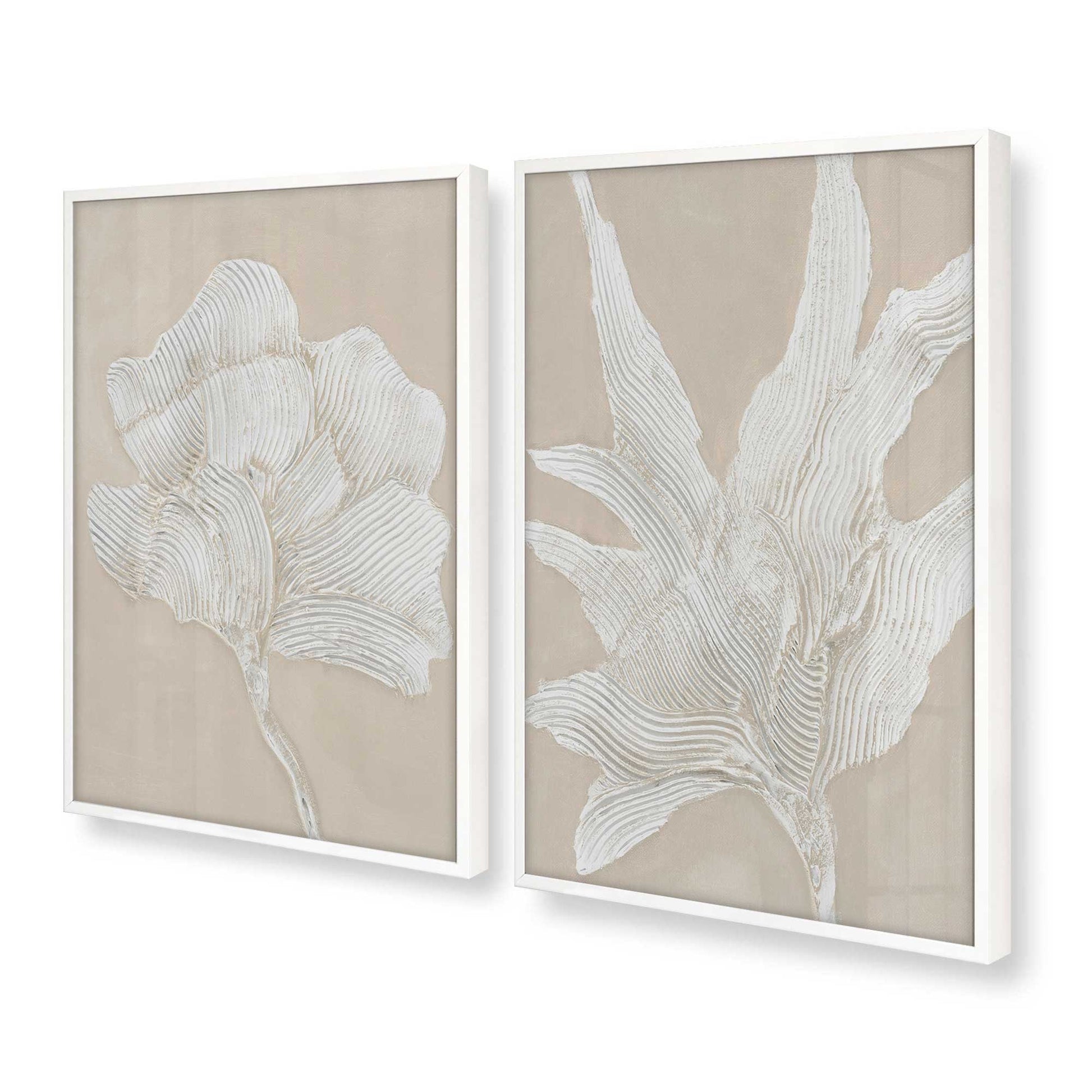 [Color:Opaque White], Picture of art in a Opaque White frame at an angle