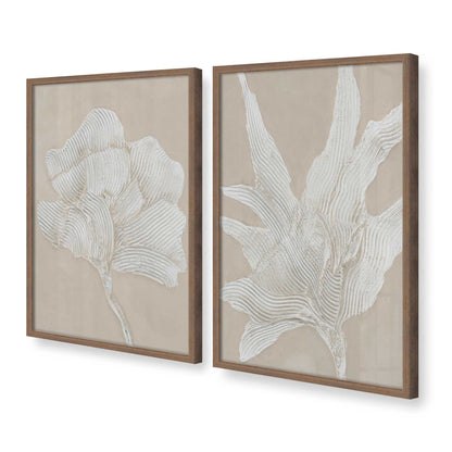 [Color:Walnut], Picture of art in a Walnut frame at an angle