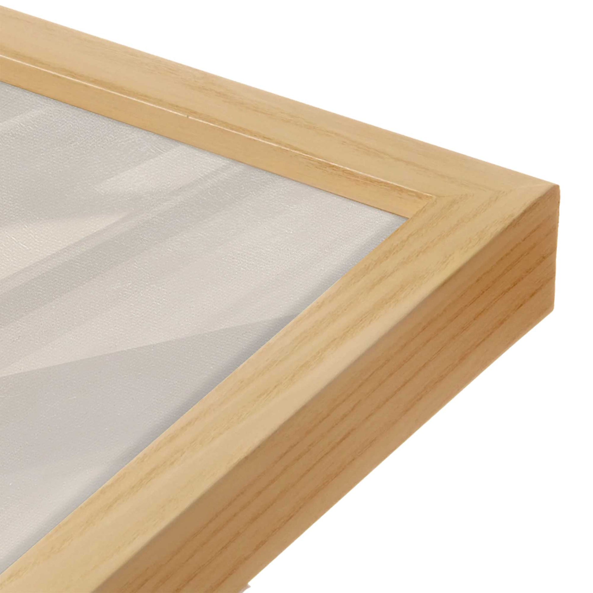 [Color:American Maple], Picture of art in a American Maple frame of the corner