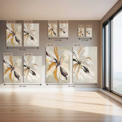 Big Soft Petals, Set of 2 Canvas Prints