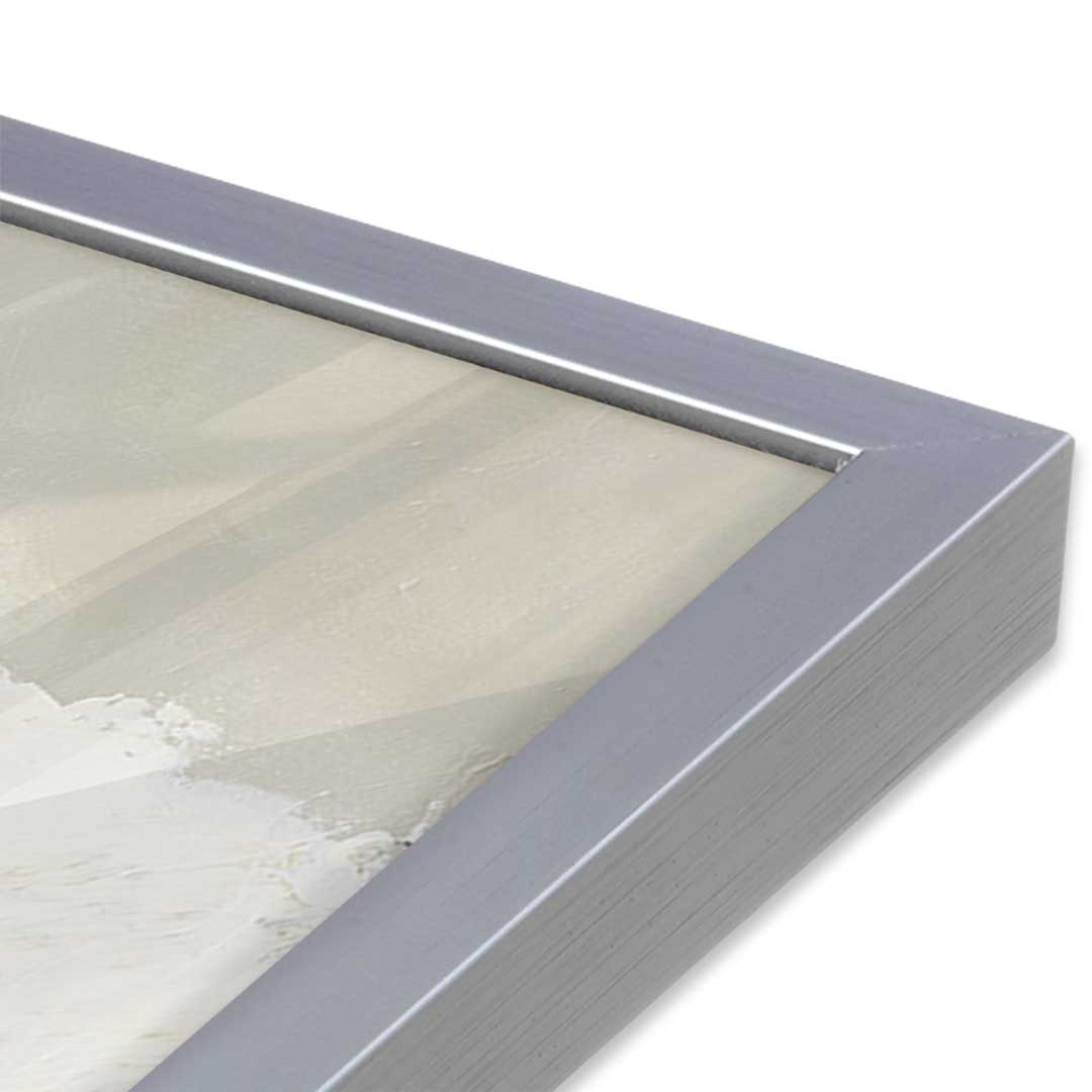 [Color:Polished Chrome], Picture of art in a Polished Chrome frame of the corner