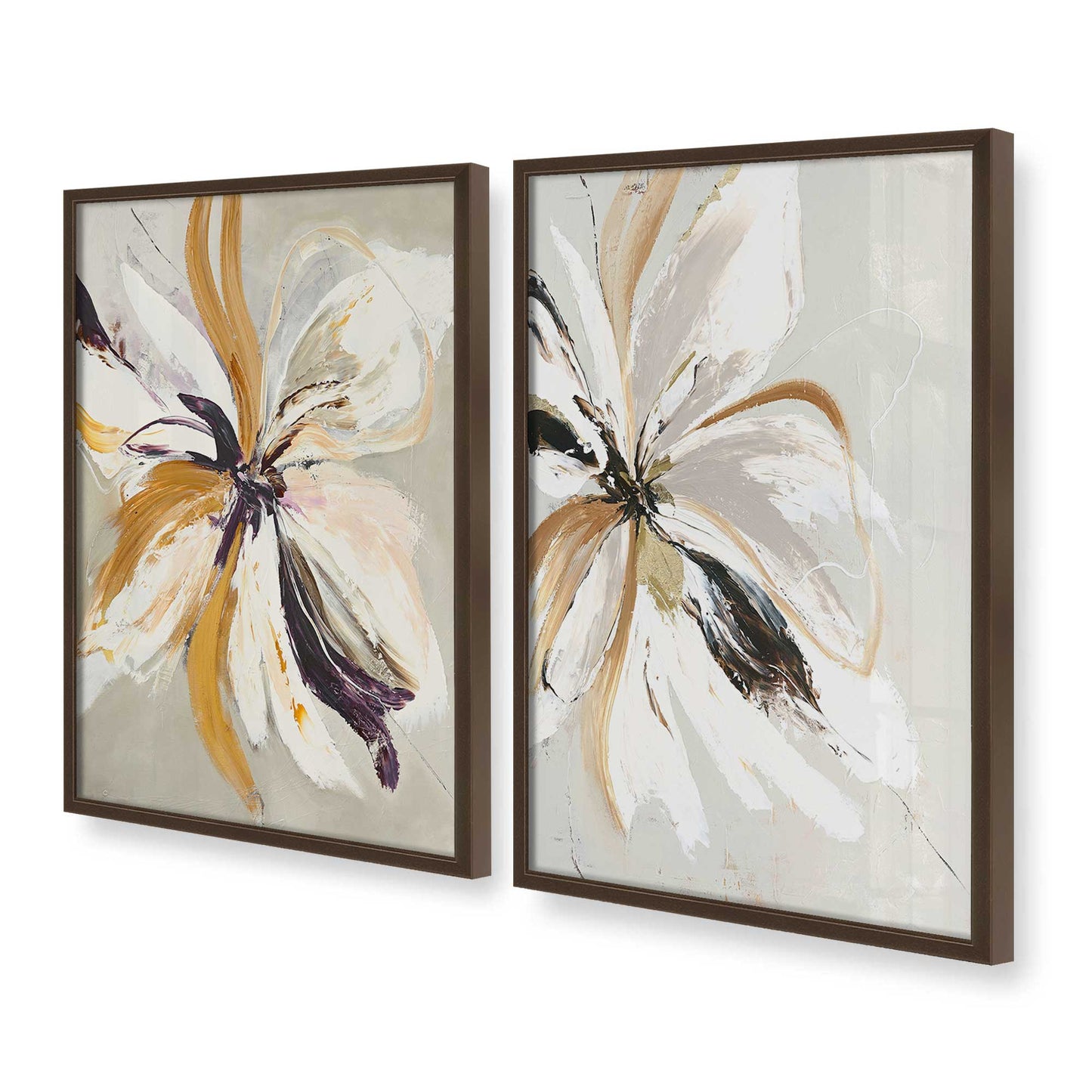 [Color:Belvinder Brown], Picture of art in a Belvinder Brown frame at an angle