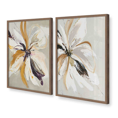 [Color:Walnut], Picture of art in a Walnut frame at an angle
