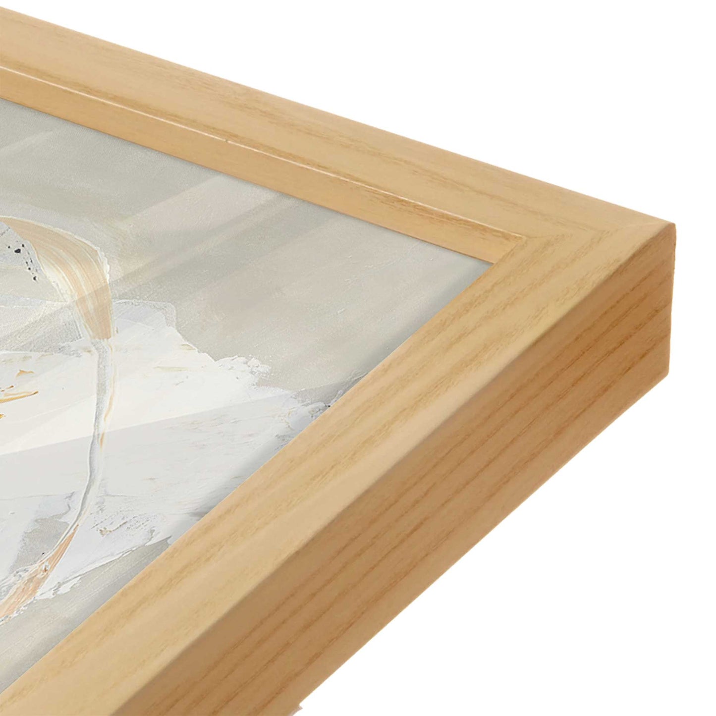 [Color:American Maple], Picture of art in a American Maple frame of the corner