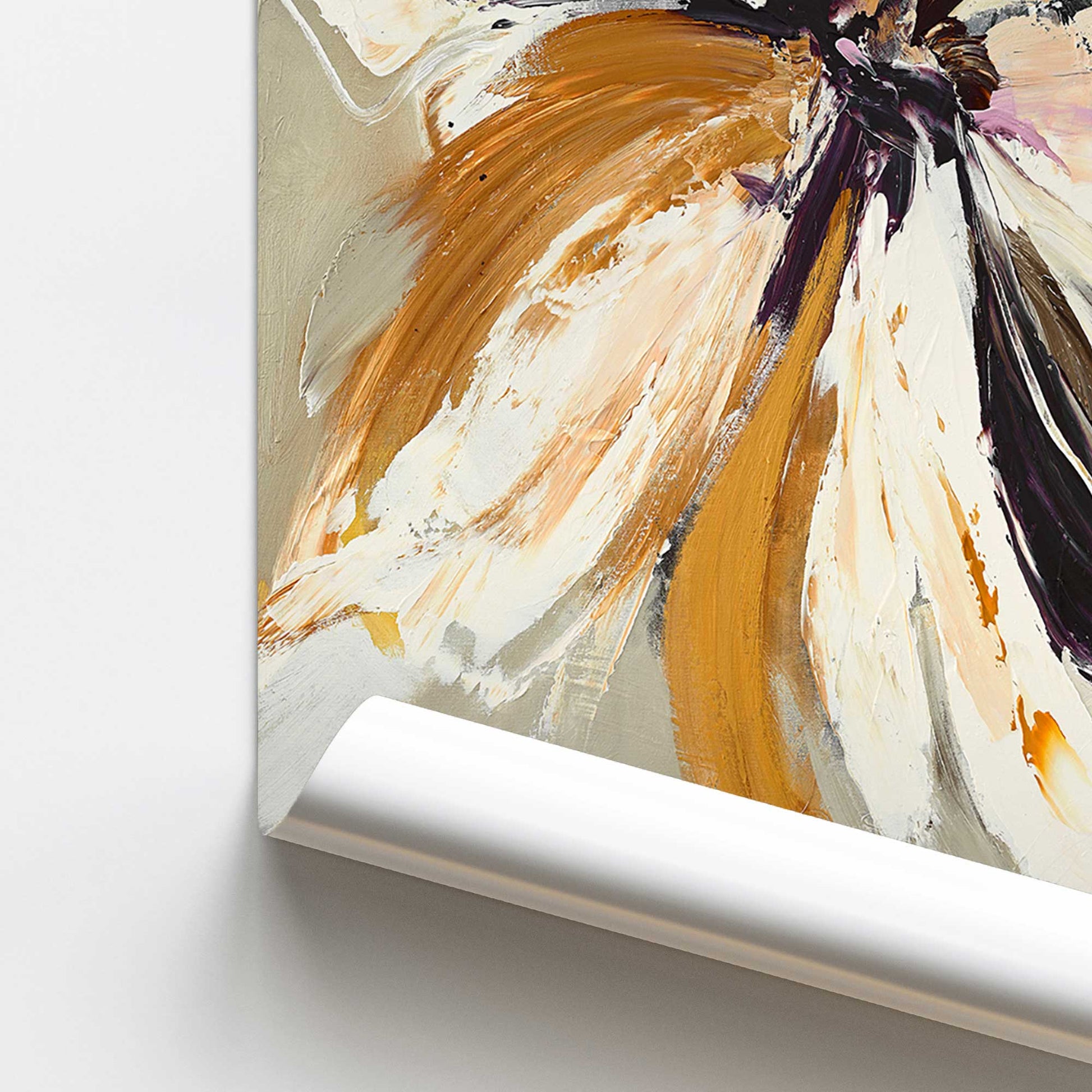 [color:Rolled Print], Picture of close up of art