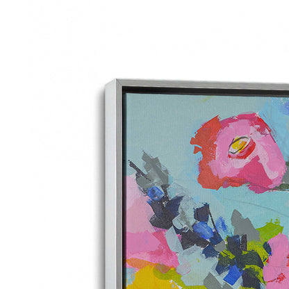 [Color:Polished Chrome], Picture of art in a Polished Chrome frame at an angle