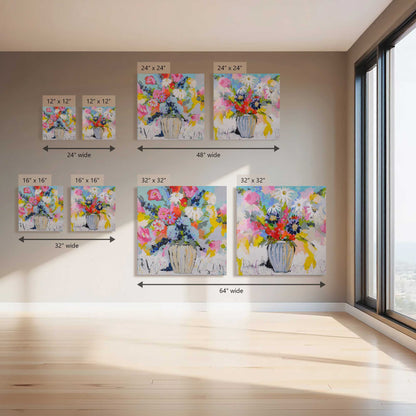 Bloom Boom Party, Set of 2 Canvas Prints