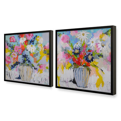 [Color:Satin Black], Picture of art in a Satin Black frame at an angle