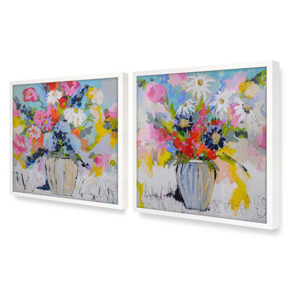 [Color:Opaque White], Picture of art in an Opaque White frame at an angle