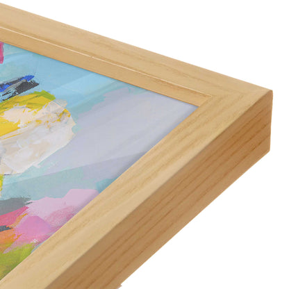 [Color:American Maple], Picture of art in an American Maple frame of the corner