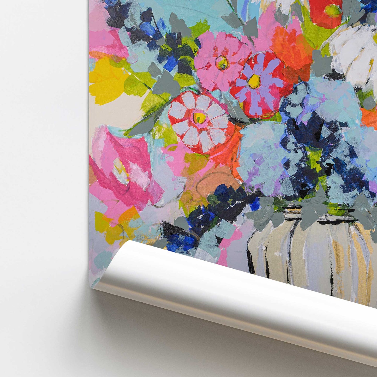 [color:Rolled Print], Picture of close up of art