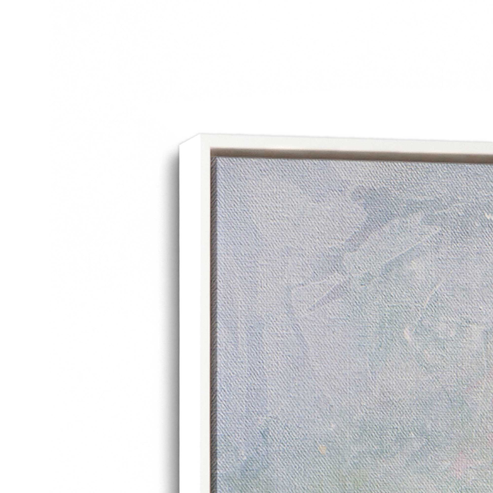 [Color:Opaque White], Picture of art in a White frame at an angle