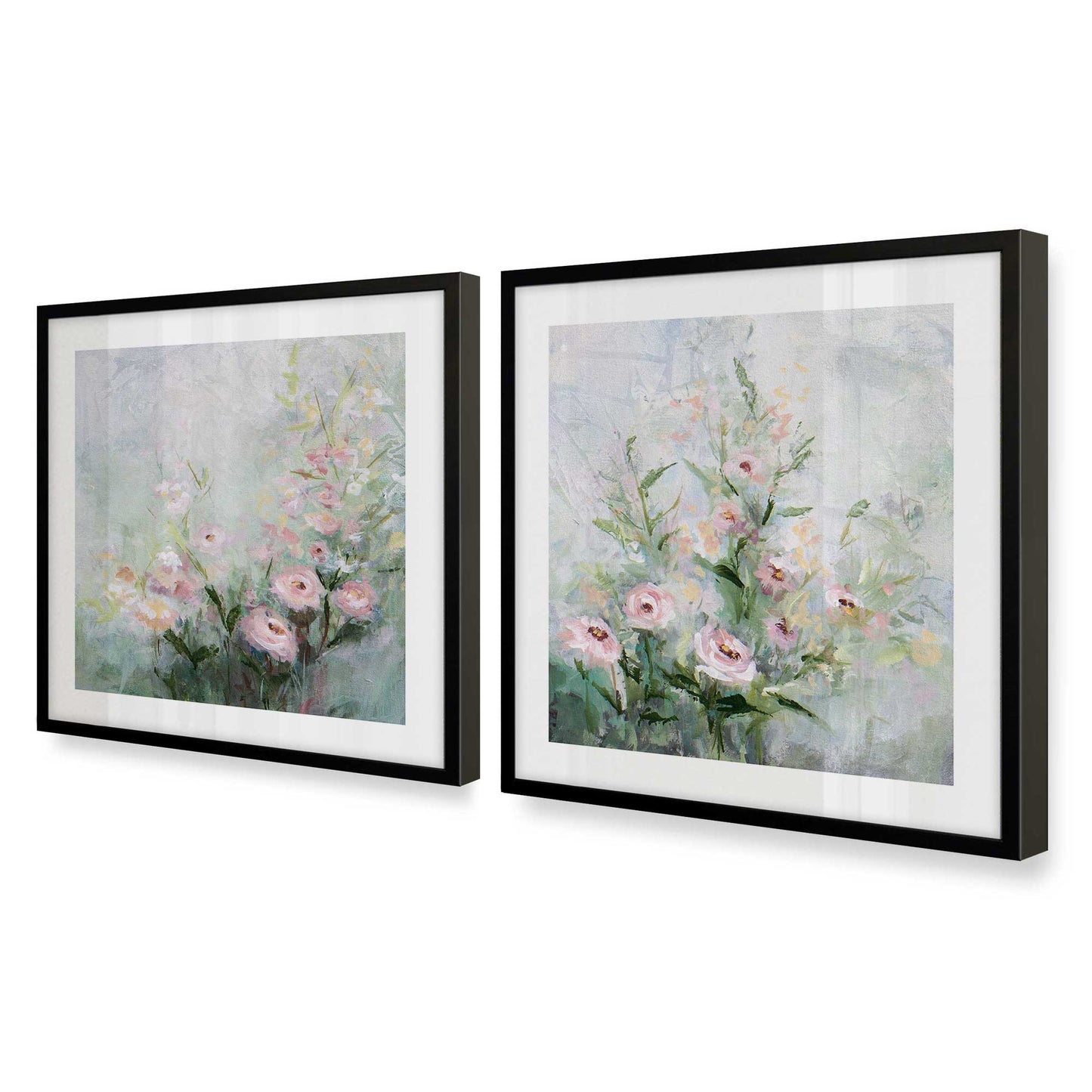 [Color:Satin Black], Picture of art in a Satin Black frame at an angle