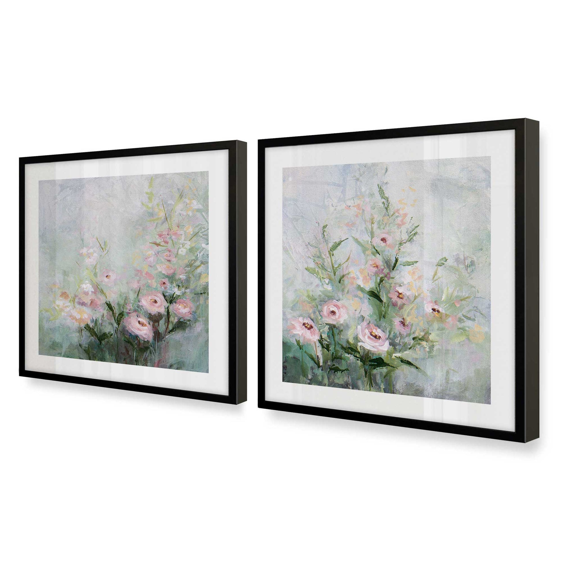 [Color:Satin Black], Picture of art in a Satin Black frame at an angle