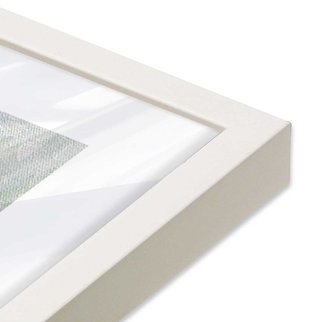 [Color:Opaque White], Picture of art in an Opaque White frame of the corner