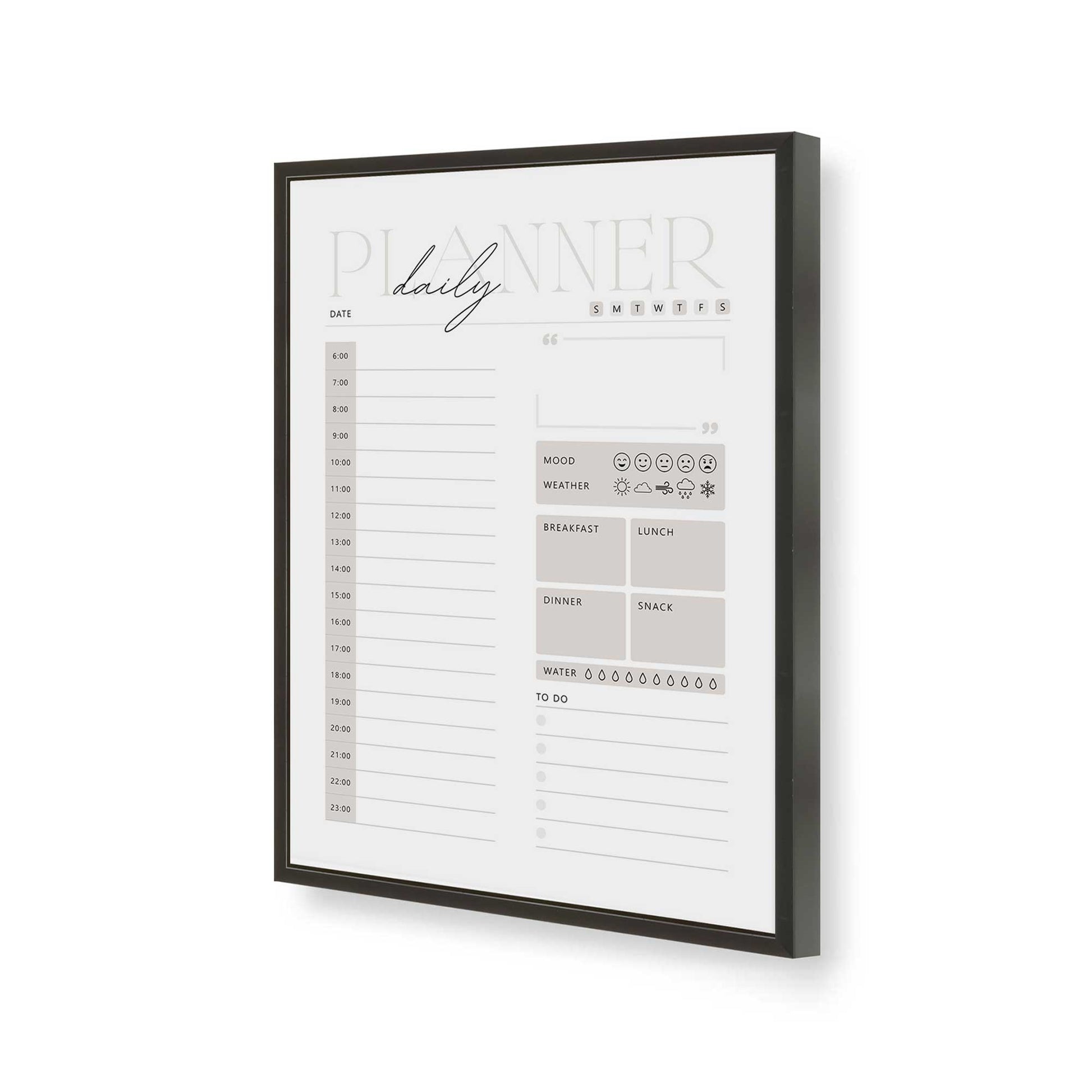 [Color:Satin Black], Picture of art in a Satin Black frame of the corner