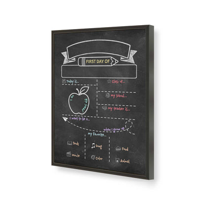 [Color:Satin Black], Picture of art in a Satin Black frame of the corner
