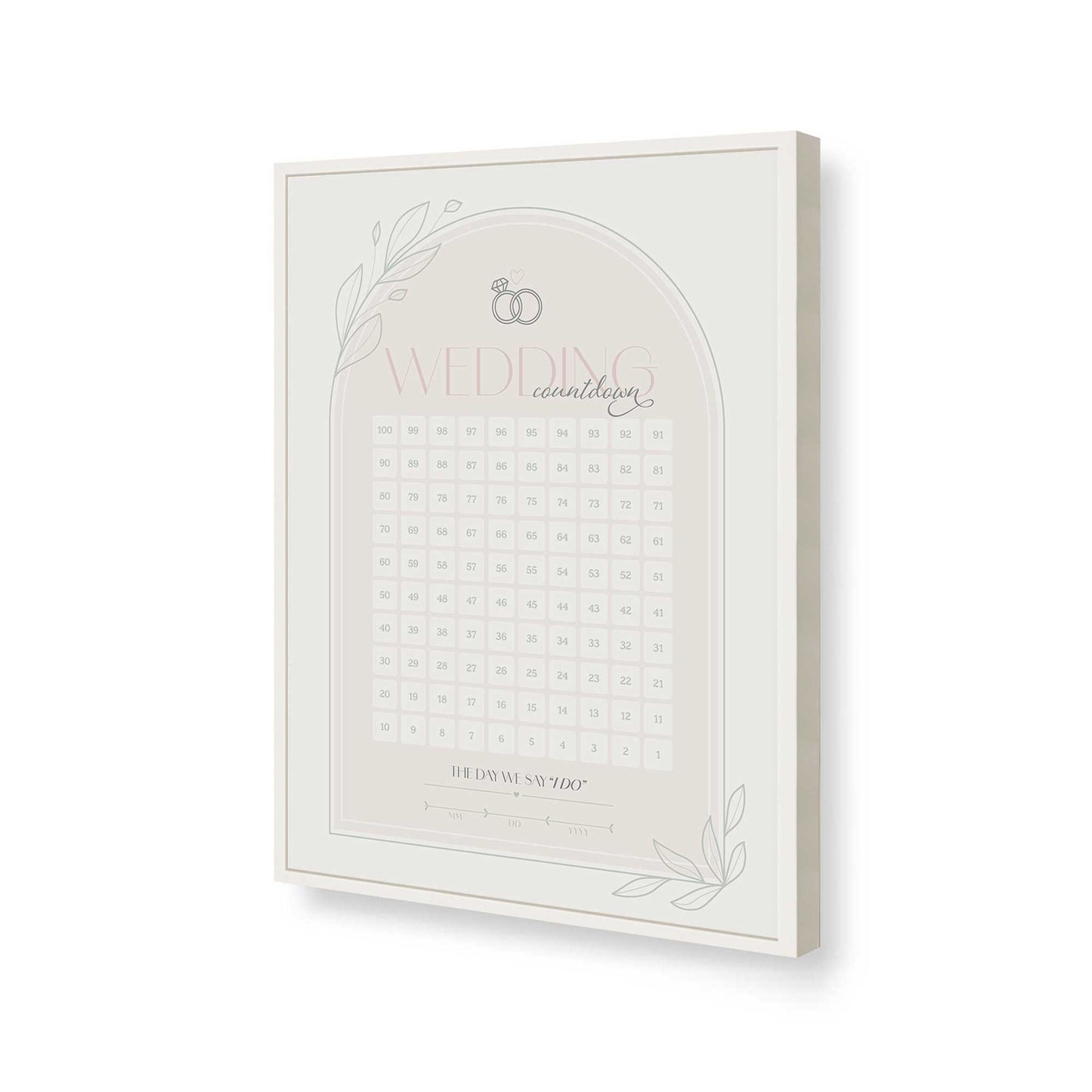 [Color:Opaque White], Picture of art in a Opaque White frame of the corner