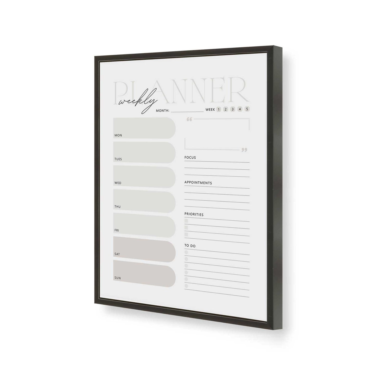 [Color:Satin Black], Picture of art in a Satin Black frame of the corner