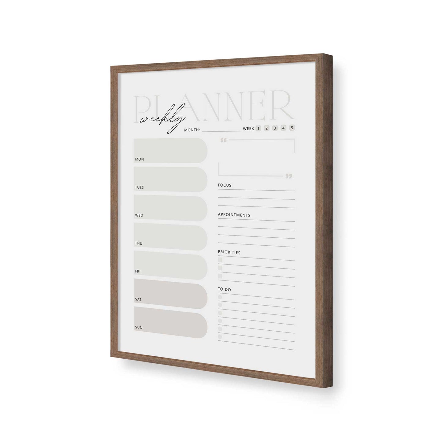 [Color:Walnut], Picture of art in a Walnut frame of the corner
