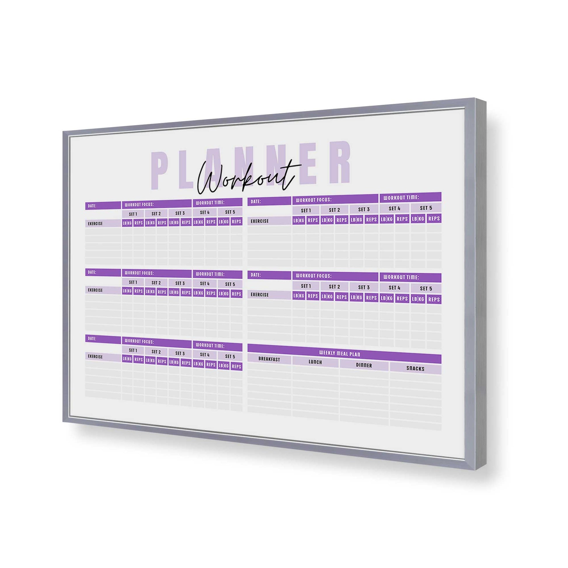 [Color:Polished Chrome], Picture of art in a Polished Chrome frame of the corner
