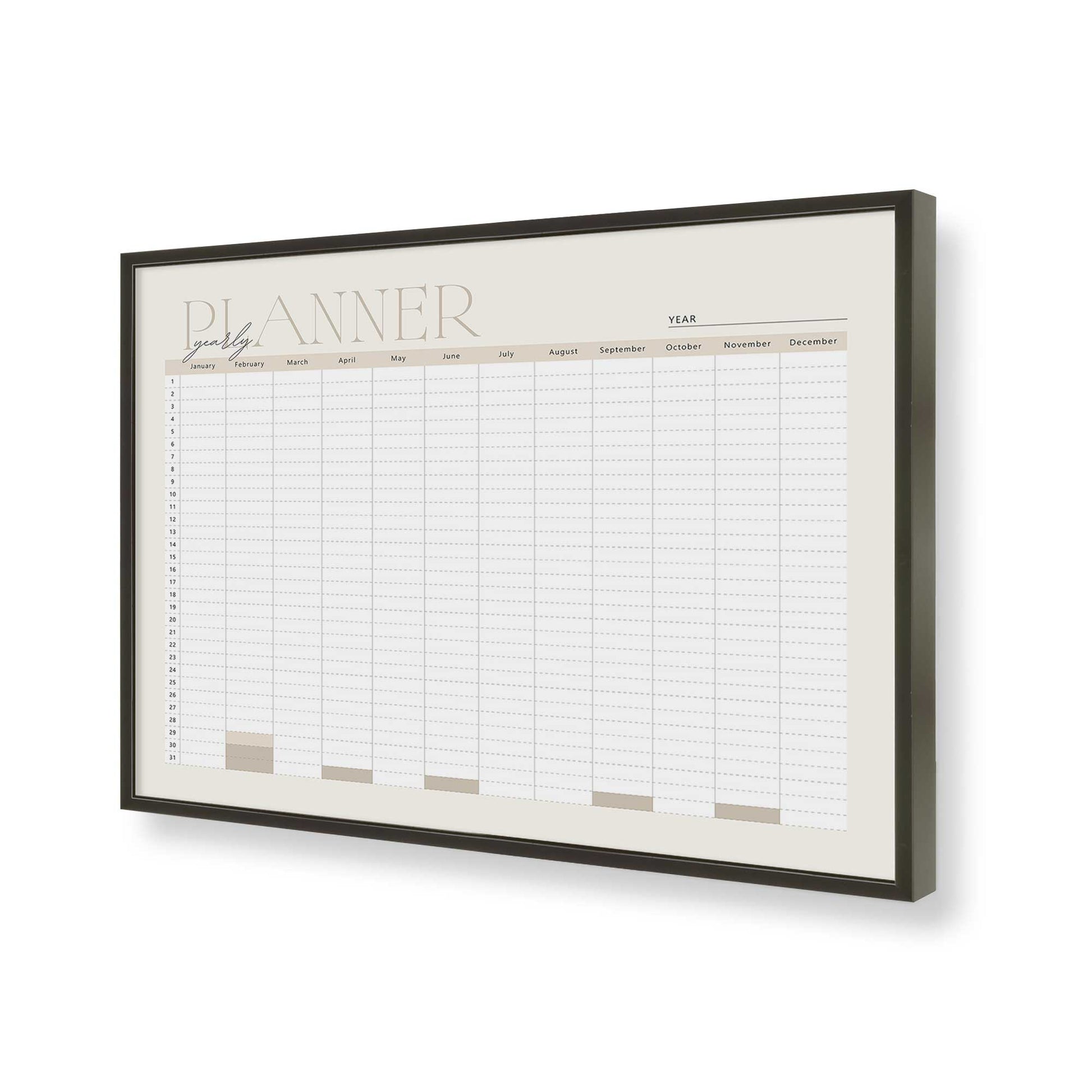 [Color:Satin Black], Picture of art in a Satin Black frame of the corner