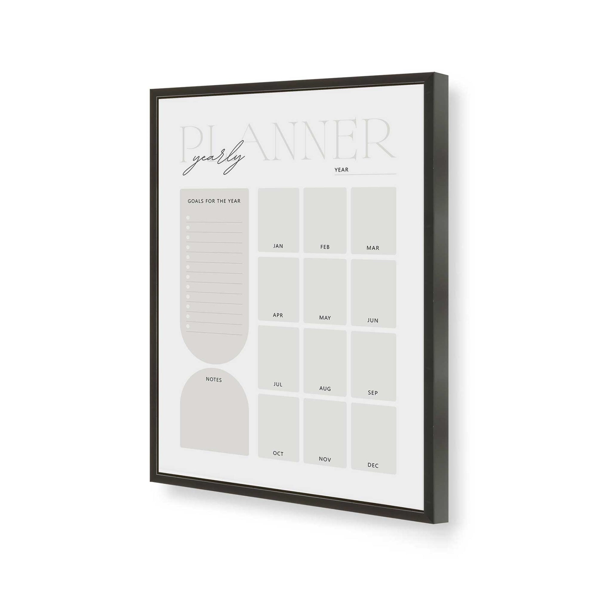 [Color:Satin Black], Picture of art in a Satin Black frame of the corner