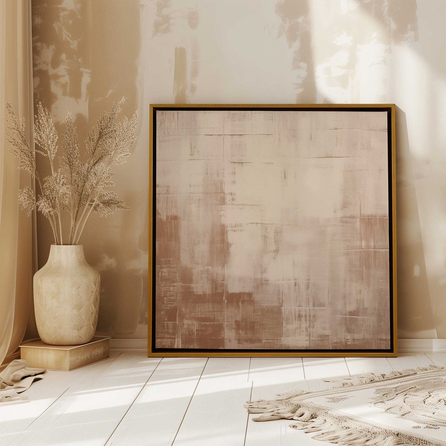 Beige Bliss Abstract I Art Print