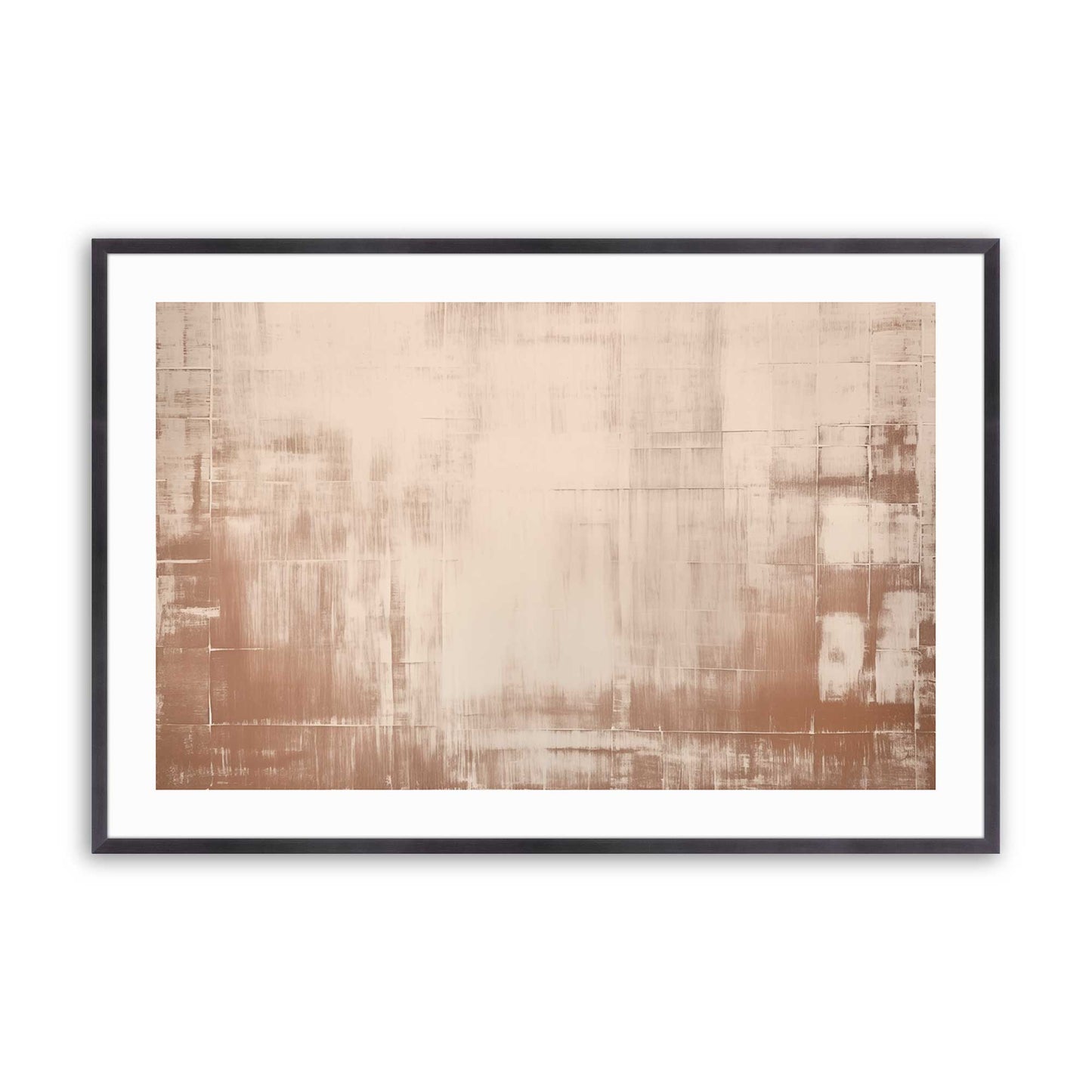 Soft Earth Brushstrokes Art Print, Set of 2