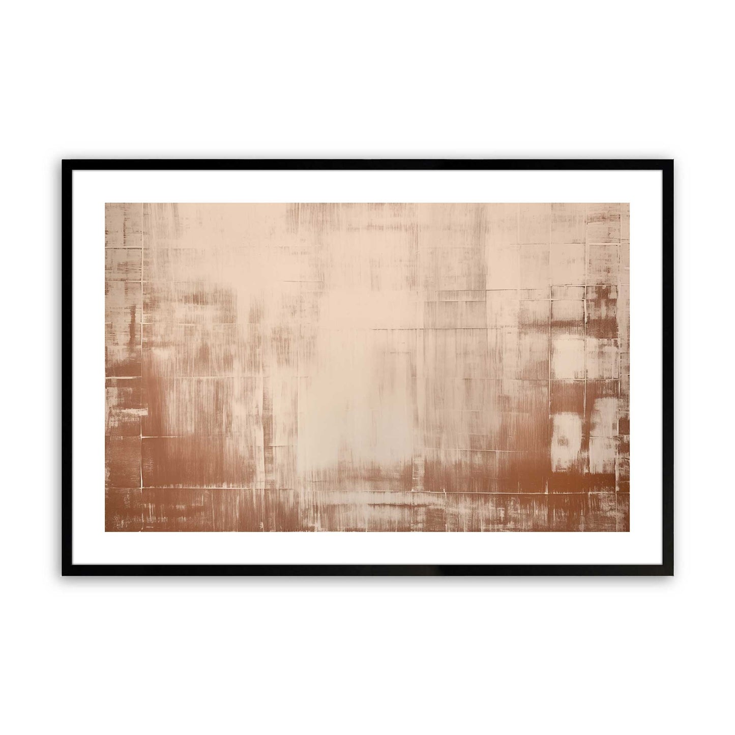 Soft Earth Brushstrokes Art Print, Set of 2